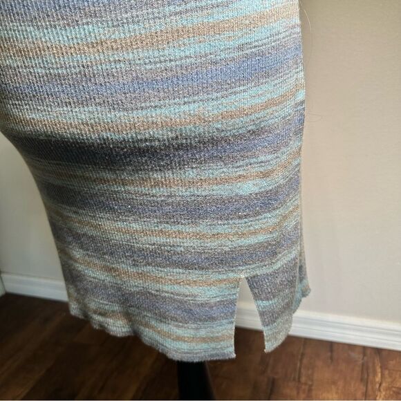 Cider Blue and Gray Striped Knit Dress - Picture 6 of 6